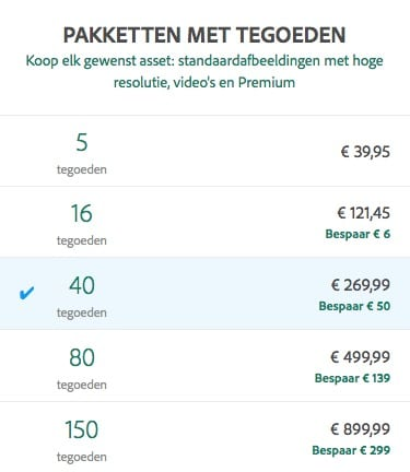 ADBE Credit Pack Prizjen