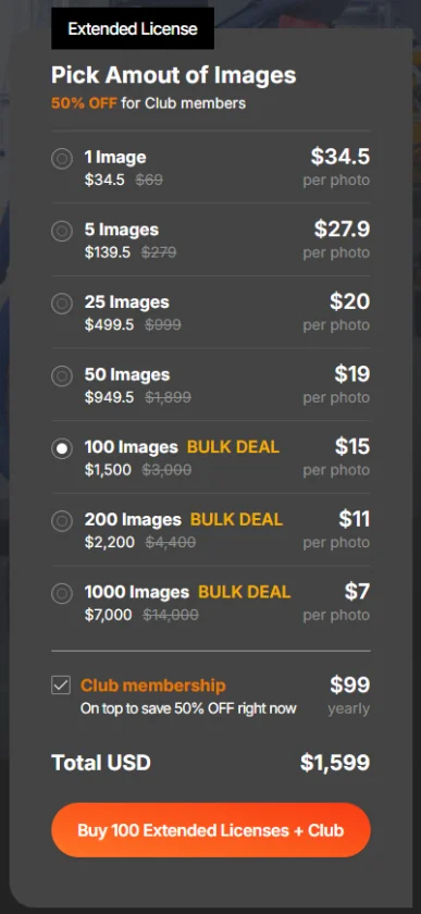 Foto's met een Uitgebreide licentie kopen - de beste sites StockPhotos EL Prizjen