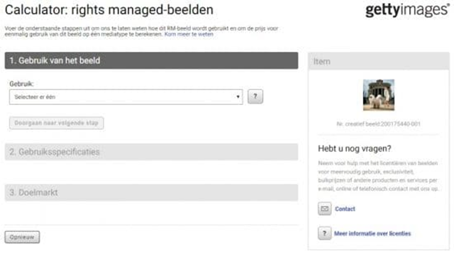 Premium afbeeldingen - koop ze bij de vijf beste fotosites! Getty Calculator