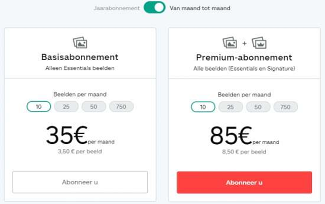 Premium afbeeldingen - koop ze bij de vijf beste fotosites! iStock Prizjen 1