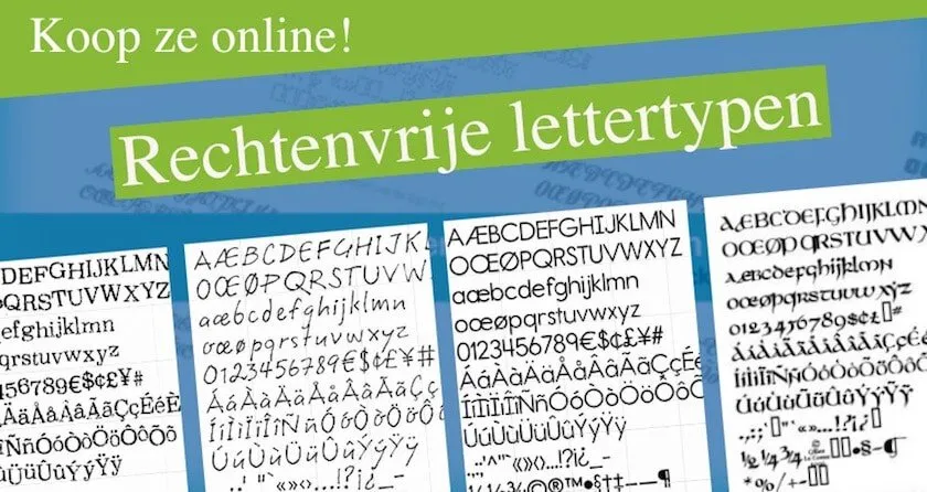 Rechtenvrije lettertypen - koop ze online 1 Rechtenvrije-lettertypen-online-koopen