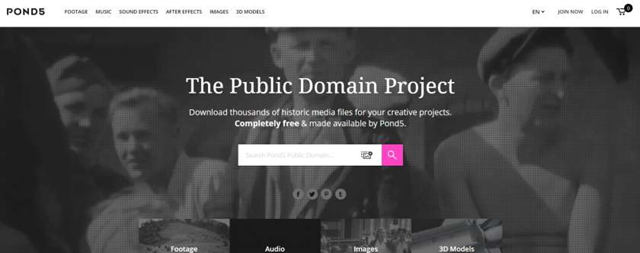 Pond5 publiek domein