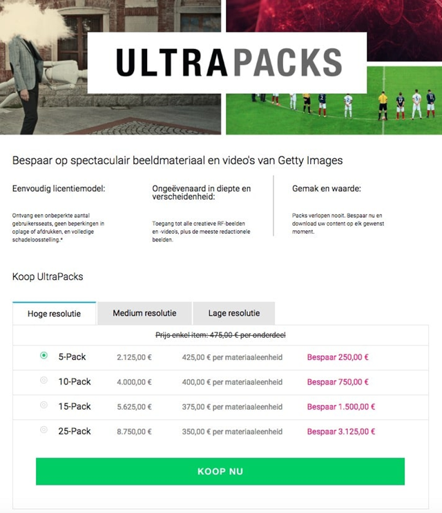 Getty-Ultrapack Prizjen
