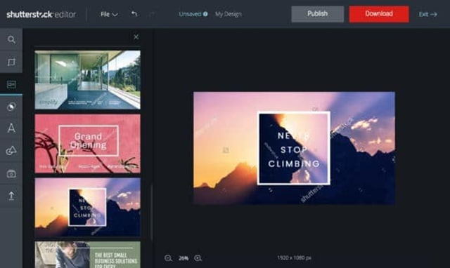 Shutterstock beeldbewerker heeft nu 4 nieuwe functies! 3 Shutterstock beeldbewerke 1