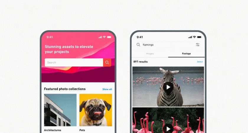 Bekijk de Shutterstock Video collectie nu op uw smartphone! 1 Shutterstock for mobile