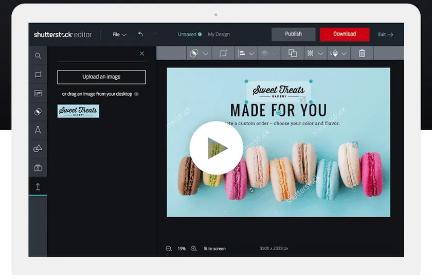 Shutterstock nieuwe functies editor
