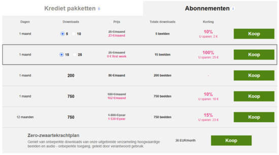 nl.dreamstime.com prijzen