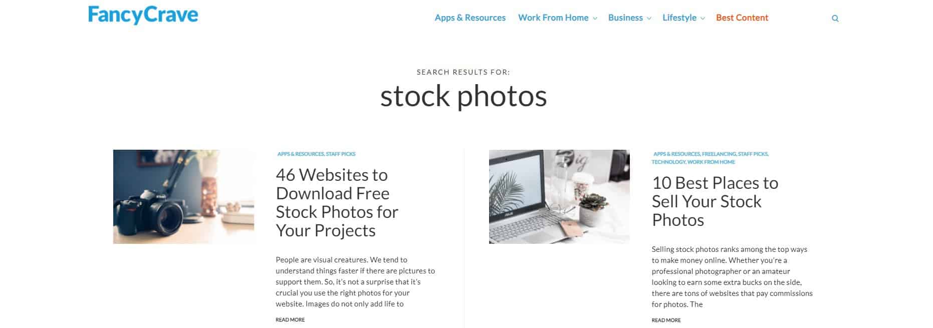 fancycrave.com homepage