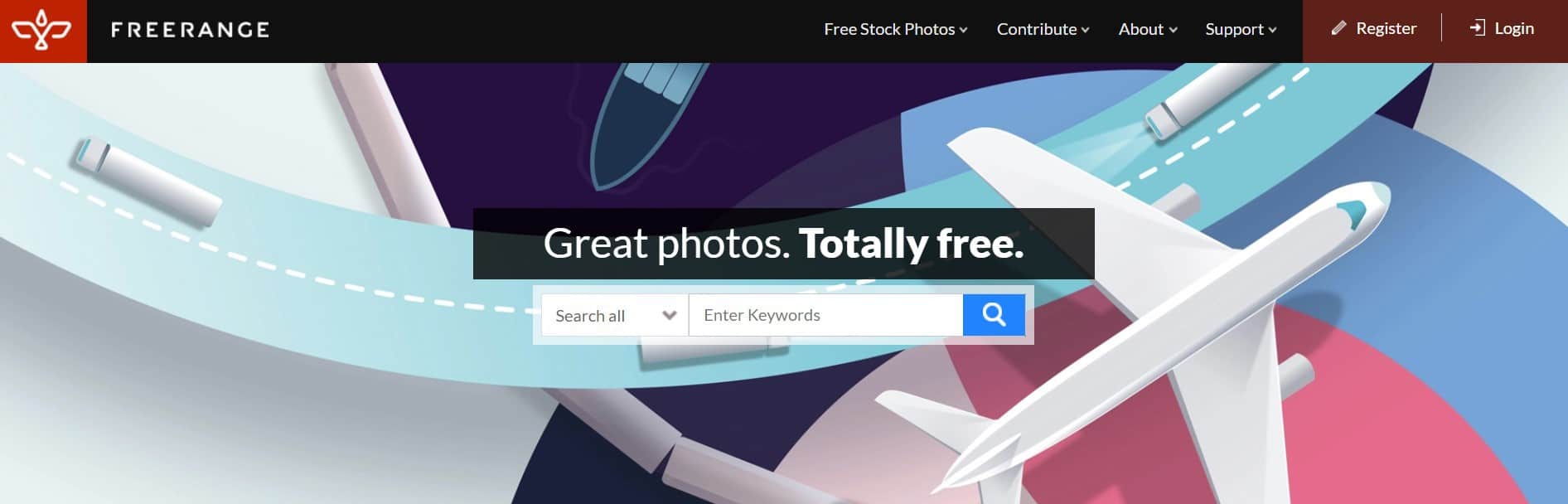 freerangestock.com homepage