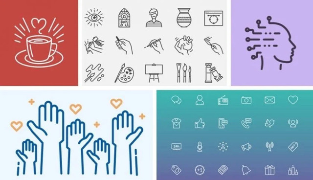 Dreamstime Simpeler lijn pictogrammen