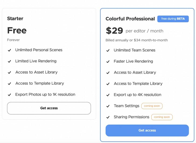Colorful Pricing
