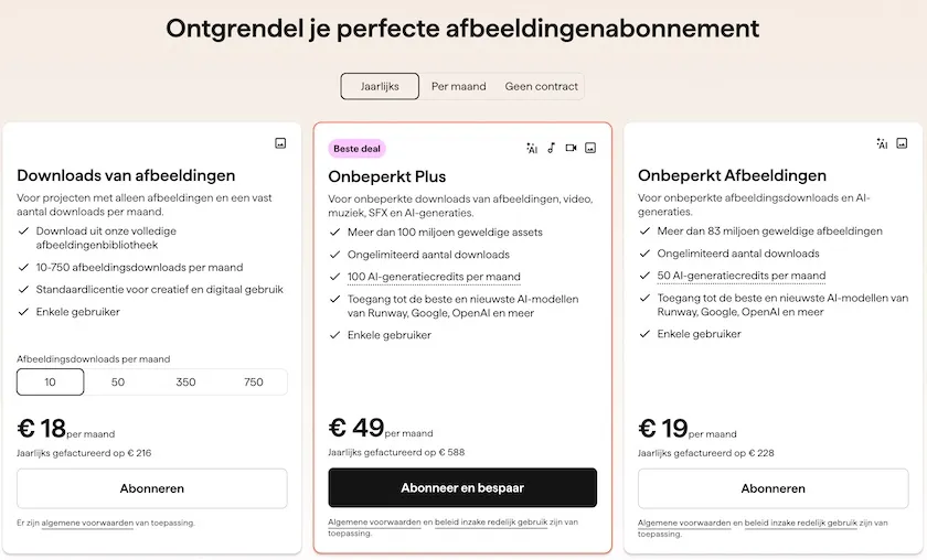 Shutterstock of Getty Images - Vergelijking van 2 top beeldbanken! 8 Actuele prijzen van Shutterstock