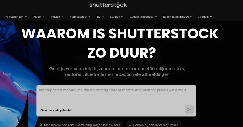 Waarom is Shutterstock zo duur