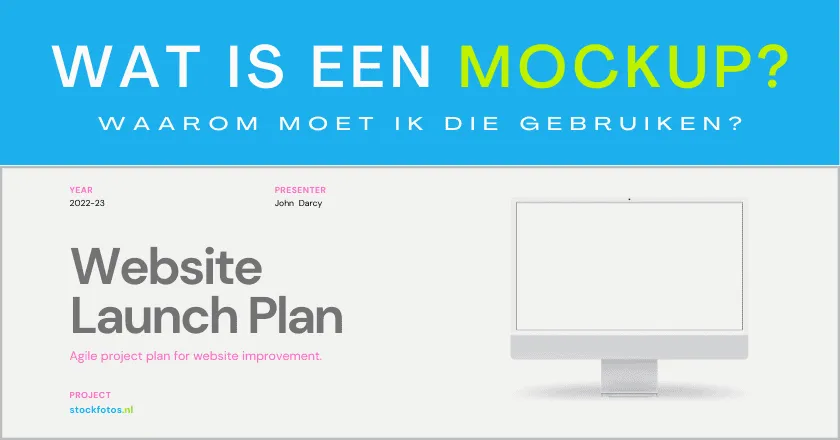 Wat is een mockup