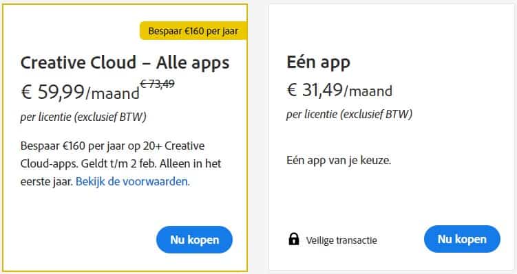 Adobe korting: de beste aanbiedingen voor Adobe Creative Cloud apps 12 Creative cloud prijzen