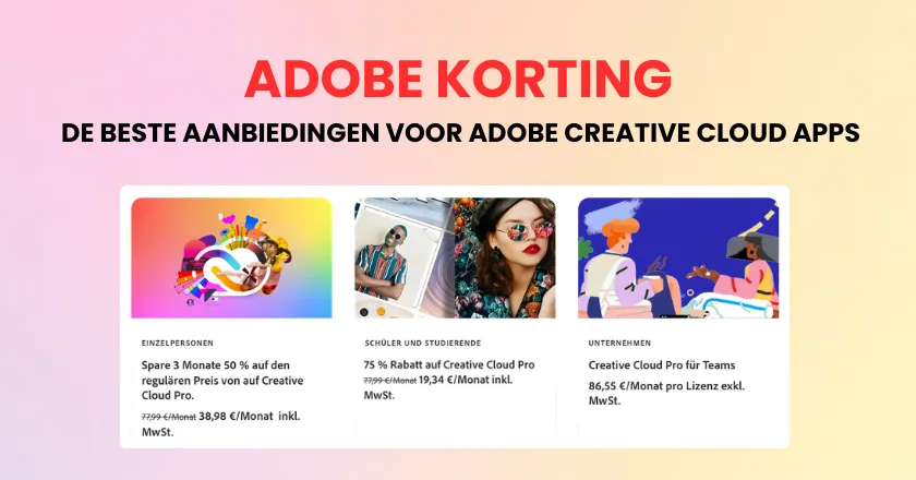 adob korting voor de beste aanbiedingen