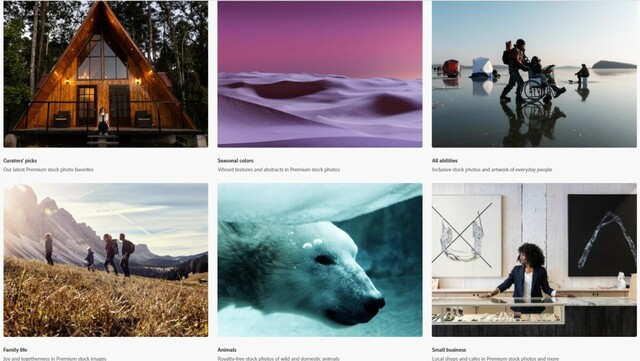 Adobe Stock Categories
