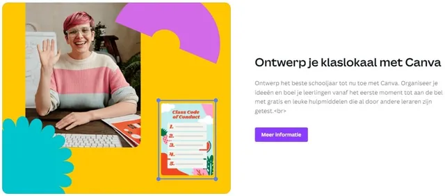 Canva-ontwerp voor in de klas