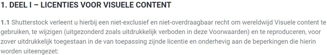 Shutterstock-licenties