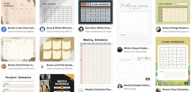 canva-schedule-templates