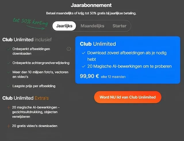 EXCLUSIEVE Stockphotos.com couponcode - 10 extra gratis afbeeldingen bij je abonnement! 5 Jaarabonnement Unlimited van stockphotos.com