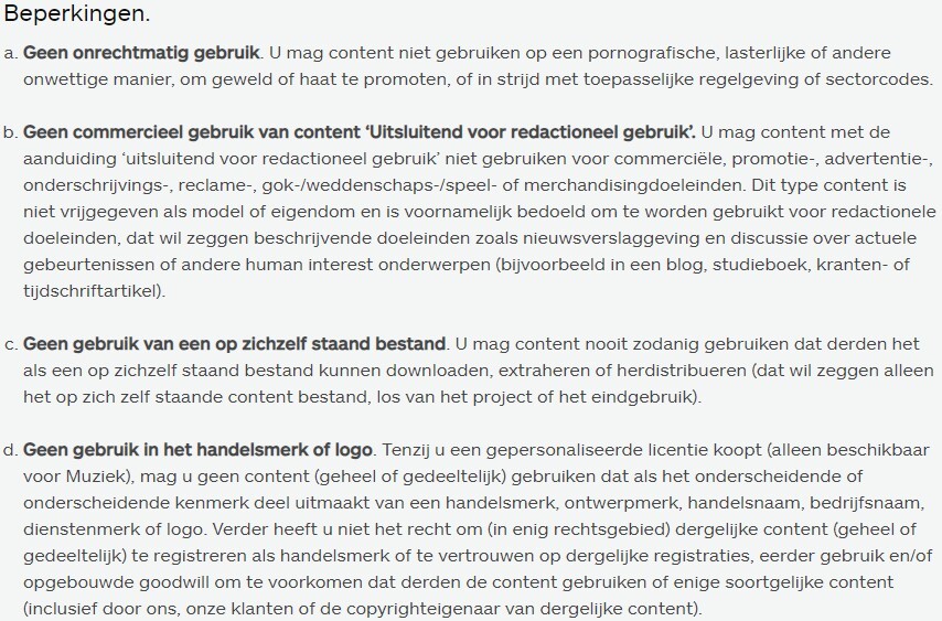 iStock licenties
