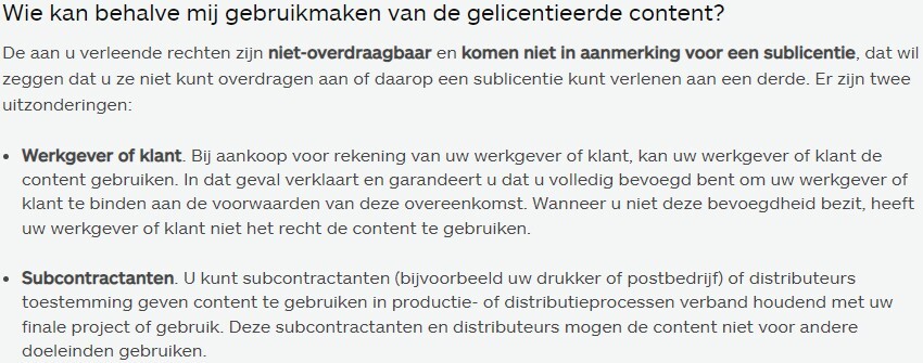 iStock licenties