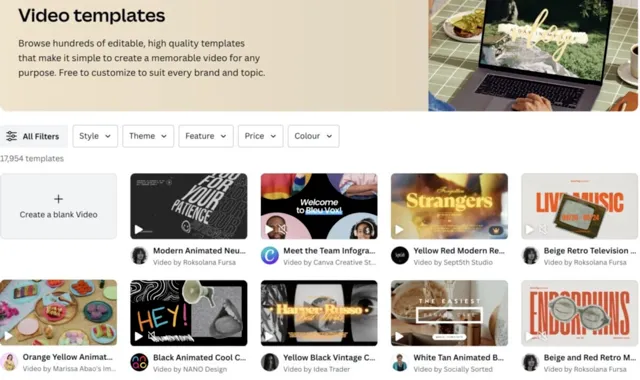 canva-videosjablonen