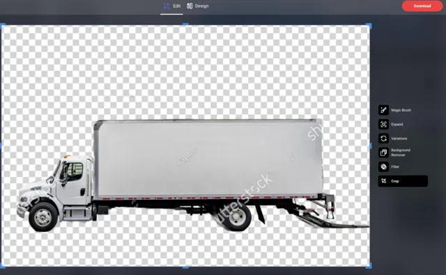 Shutterstock-bewerkingstools geval 2 achtergrond verwijderen