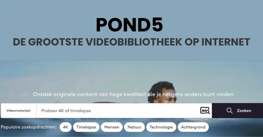 Pond5 heeft nu de grootste videobibliotheek op internet 1 Grootste videobibliothek heeft pond5