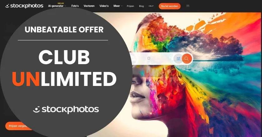 Stockphotos.com Club Unlimited-aanbieding: € 99 per jaar voor ONBEPERKT downloaden van afbeeldingen! 1 stockphotos-club-unlimited