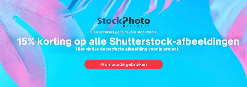 Exclusieve 15 % korting van Shutterstock