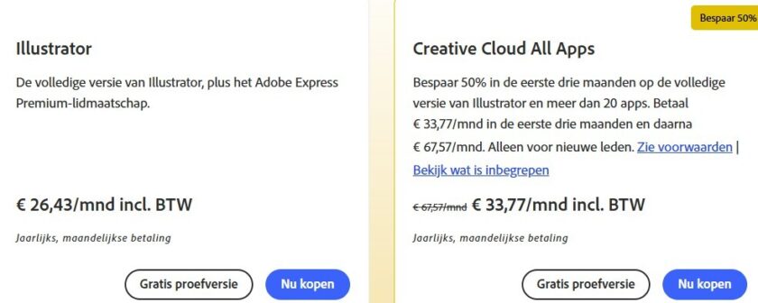 Adobe Illustrator gratis: Een uitgebreide gids 5 adobe illustrator prijzen