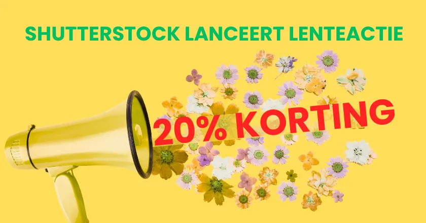 Lenteactie met 20 % korting van Shutterstock