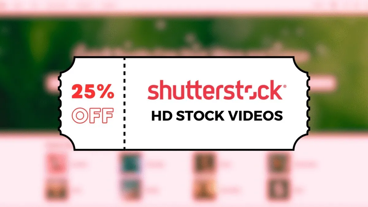 Flitsaanbieding voor Shutterstock-video's: 25% korting op HD-stockvideo's! 1 25 off voor hd videos van Shutterstock