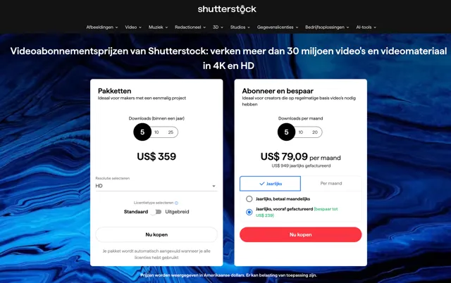 Geldt een Shutterstock-coupon ook voor videobestanden en muziek? Een veelgestelde vraag beantwoord! 6 Shutterstock-videoprijzen