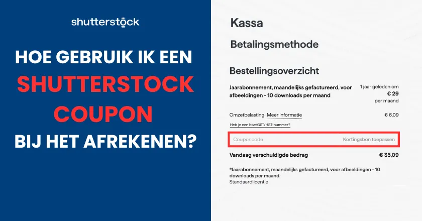 Hoe een shutterstock coupon gebruiken