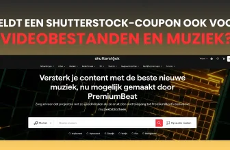 Shutterstock-coupon voor videobestanden en muziek