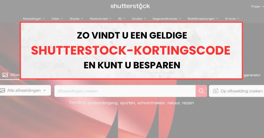 Geeldige Shutterstock kortingscode vinden en besparen