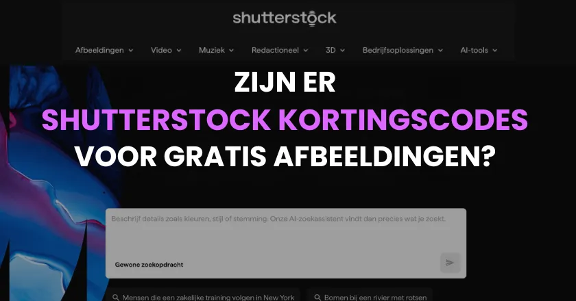 Geen shutterstock kortingscodes voor gratis afbeeldingen