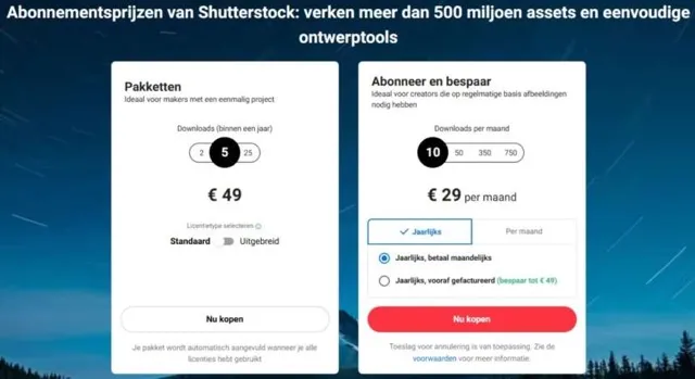 Hoe je stockfoto's bij Shutterstock kopen kunt: Eenvoudig, snel, betaalbaar proces 5 shutterstock prijzen
