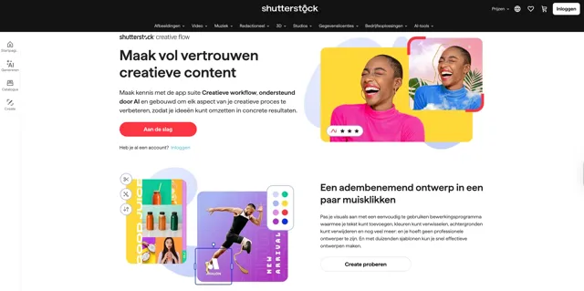De Verborgen Kracht van Shutterstock Editor: Maak Merktrouwe Beelden Zonder Je Browser te Verlaten 1 shutterstock editor startpagina