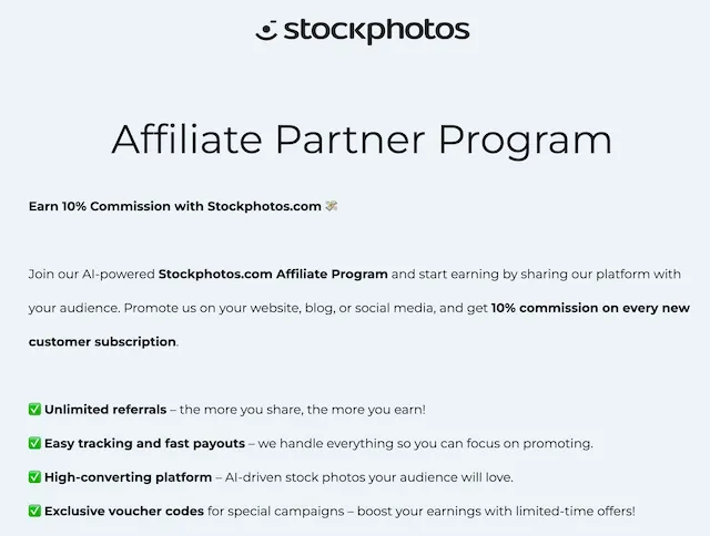 Gewoon meer verdienen met het affiliate programma van Stockphotos.com 3 stockphotos.com vorteile affiliate programm