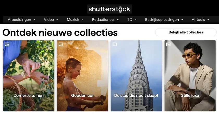 afbeelding nieuwe collecties van shutterstock