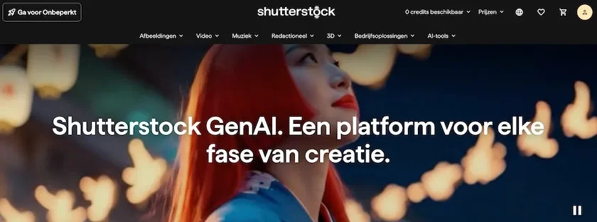 Generative AI van Shutterstock