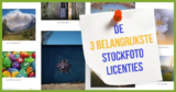 De 3 belangrijkste stockfoto licenties