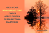 Gids voor bronvermelding onder een afbeelding op websites en marketingmateriaal