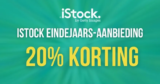 iStock eindejaarsuitverkoop met 20% korting op alle producten