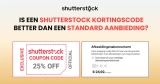 Is een Shutterstock kortingscode beter dan een standaard aanbieding?