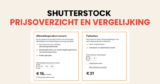 Shutterstock prijsstelling en vergelijking 2026